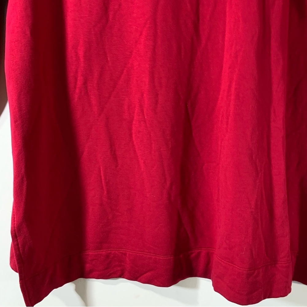 Chico's Zenergy Red Cozy Brushed Fleece Tunic - Picture 9 of 11
